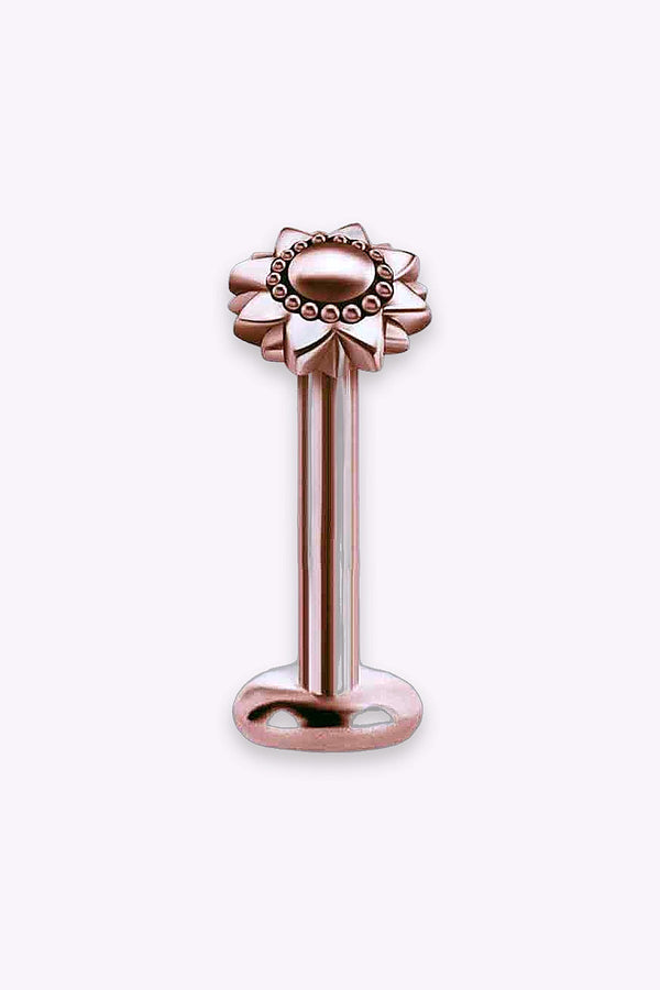 Labret Med Invandig Gangning Roseguld Pvd