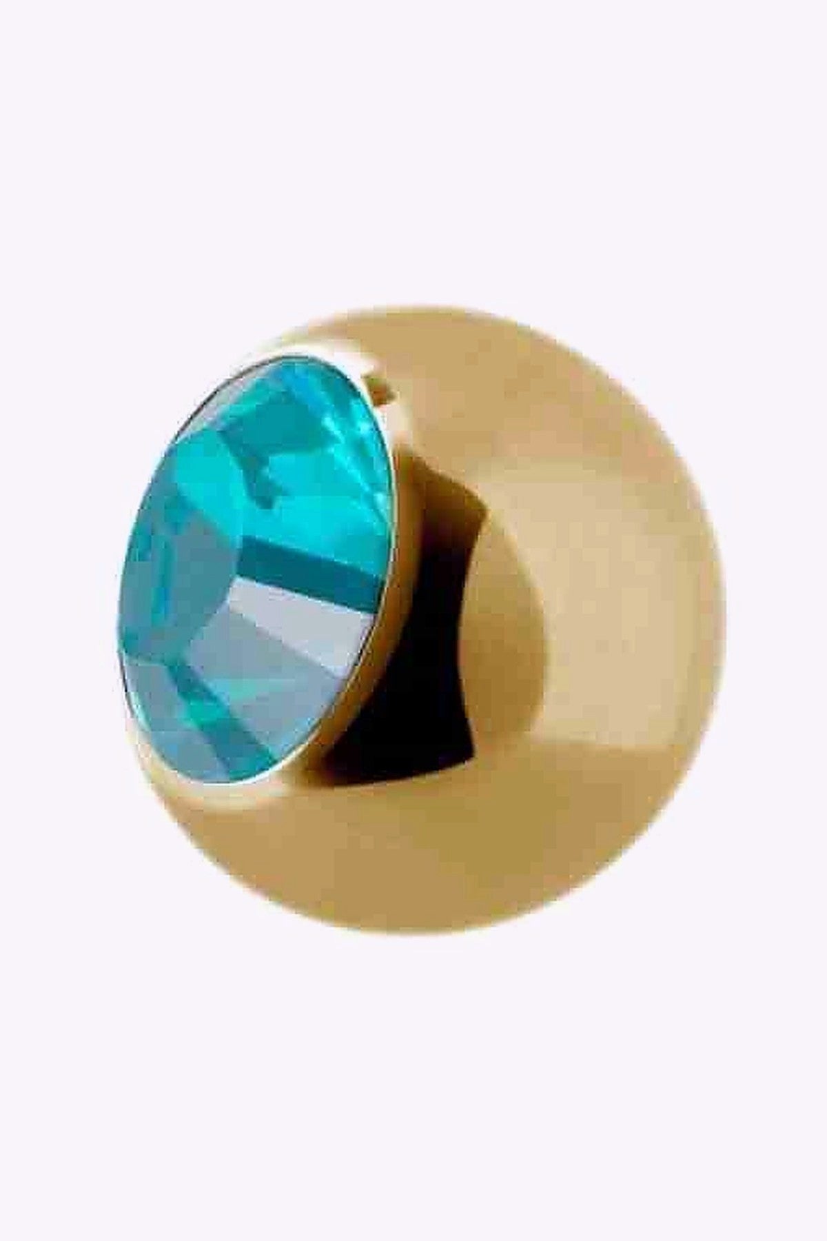 Liten Extrakristall 1 2 Mm Guld Ljusbla Kristall