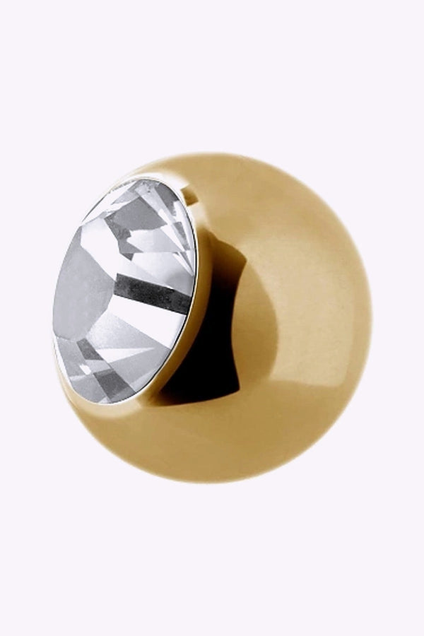 Liten Extrakristall 1 2 Mm Guld Vit Kristall