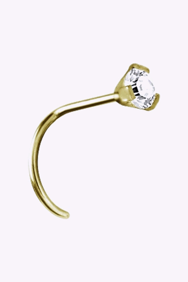 Nassmycke 0 8 Mm Guld Vit Kristall