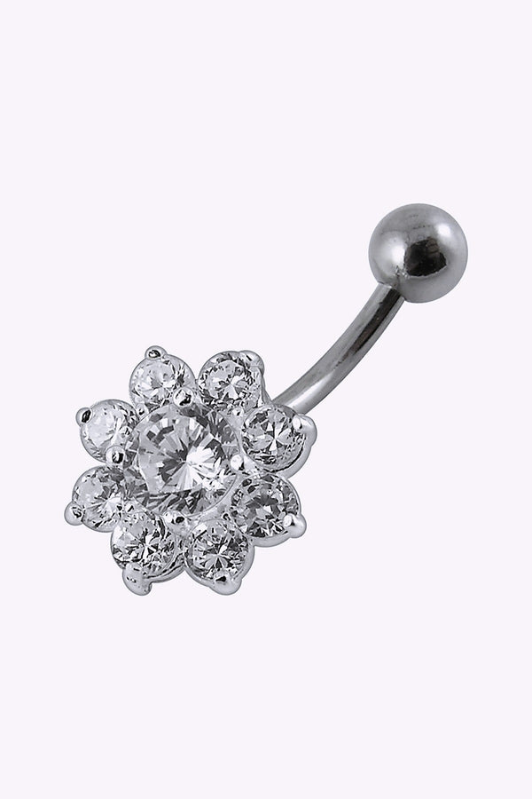 Navelpiercing 1 6 Mm Blomma Av Kristaller 2