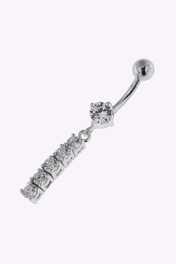 Navelpiercing 1 6 Mm Stal Kristall Hangande