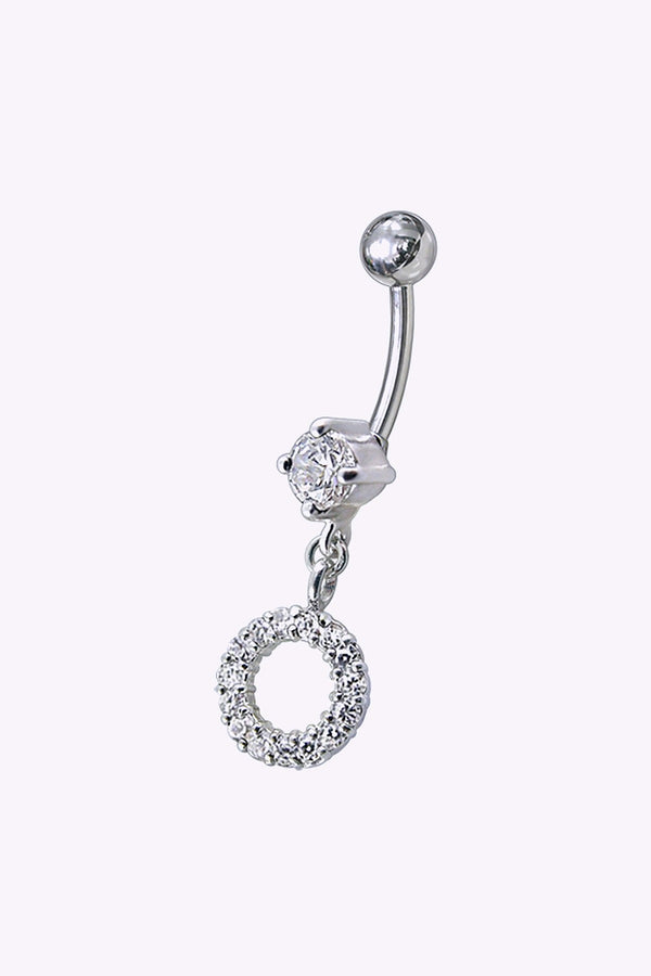 Navelpiercing Cirkel Med Kristaller 2