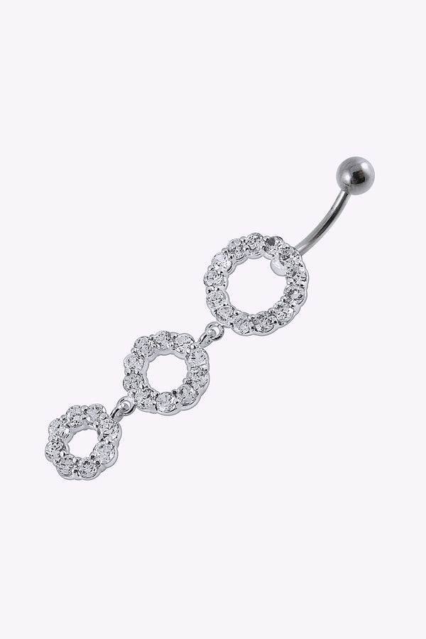 Navelpiercing Cirklar Med Kristaller