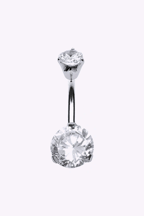 Navelpiercing Diamantfattade Kristaller 10 Och 316L Stal