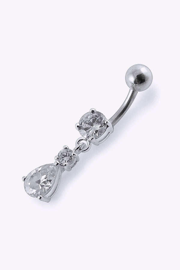 Navelpiercing Droppformad Kristall Hangande