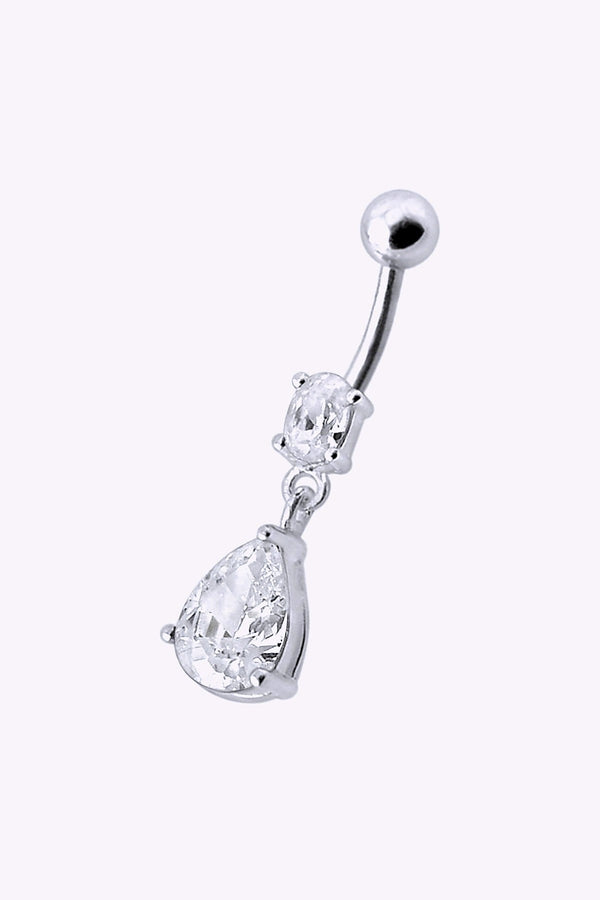 Navelpiercing Droppformad Kristall
