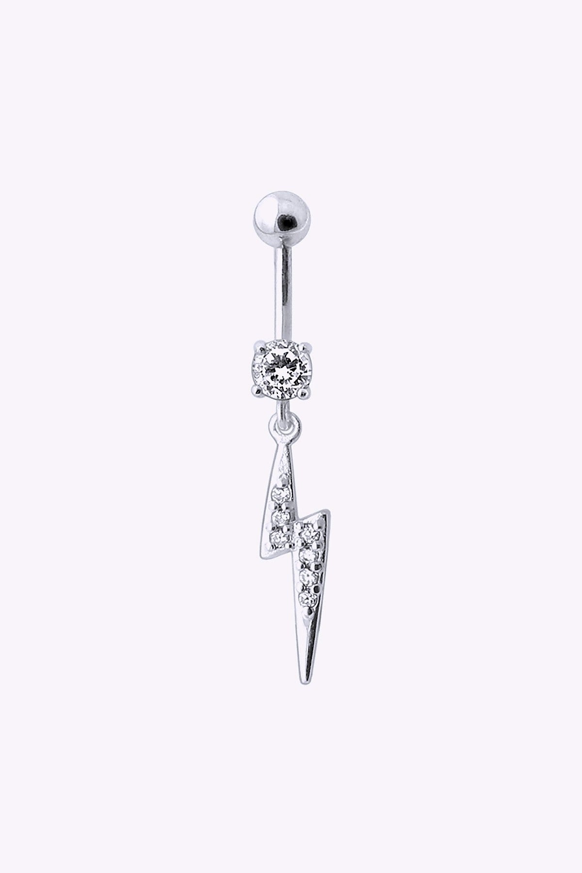 Navelpiercing Kristall Med Blixtar
