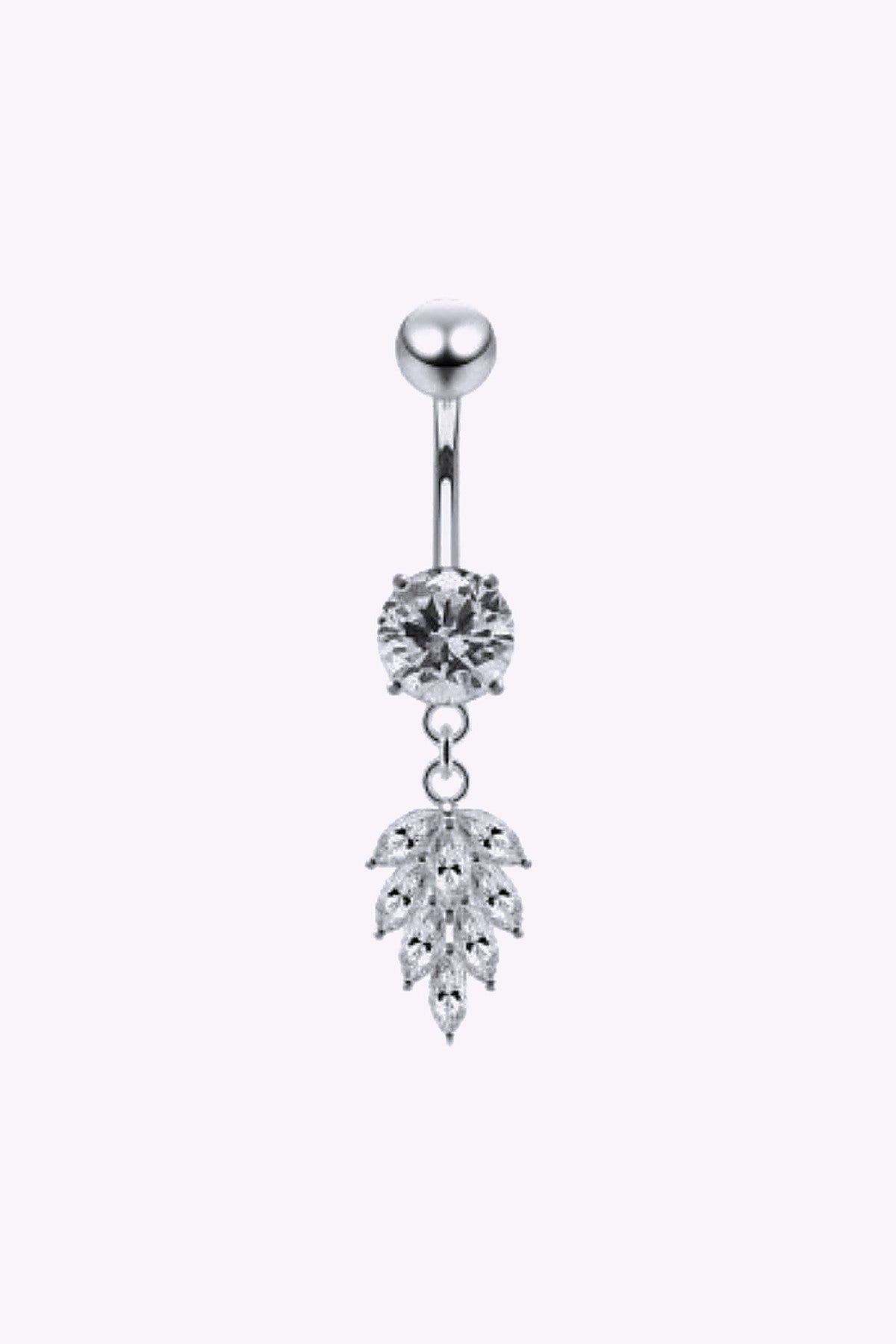Navelpiercing Kristall Med Hange
