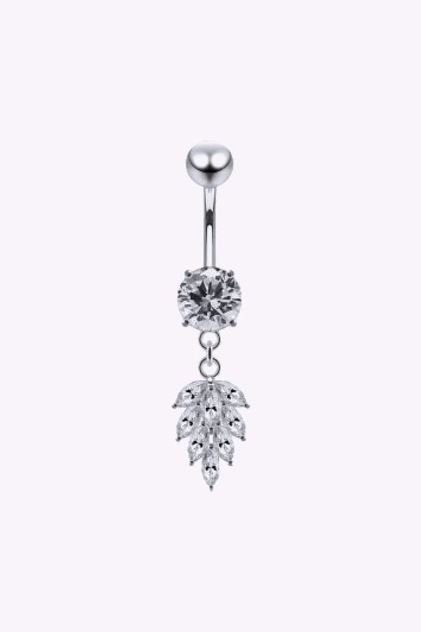 Navelpiercing Kristall Med Hange