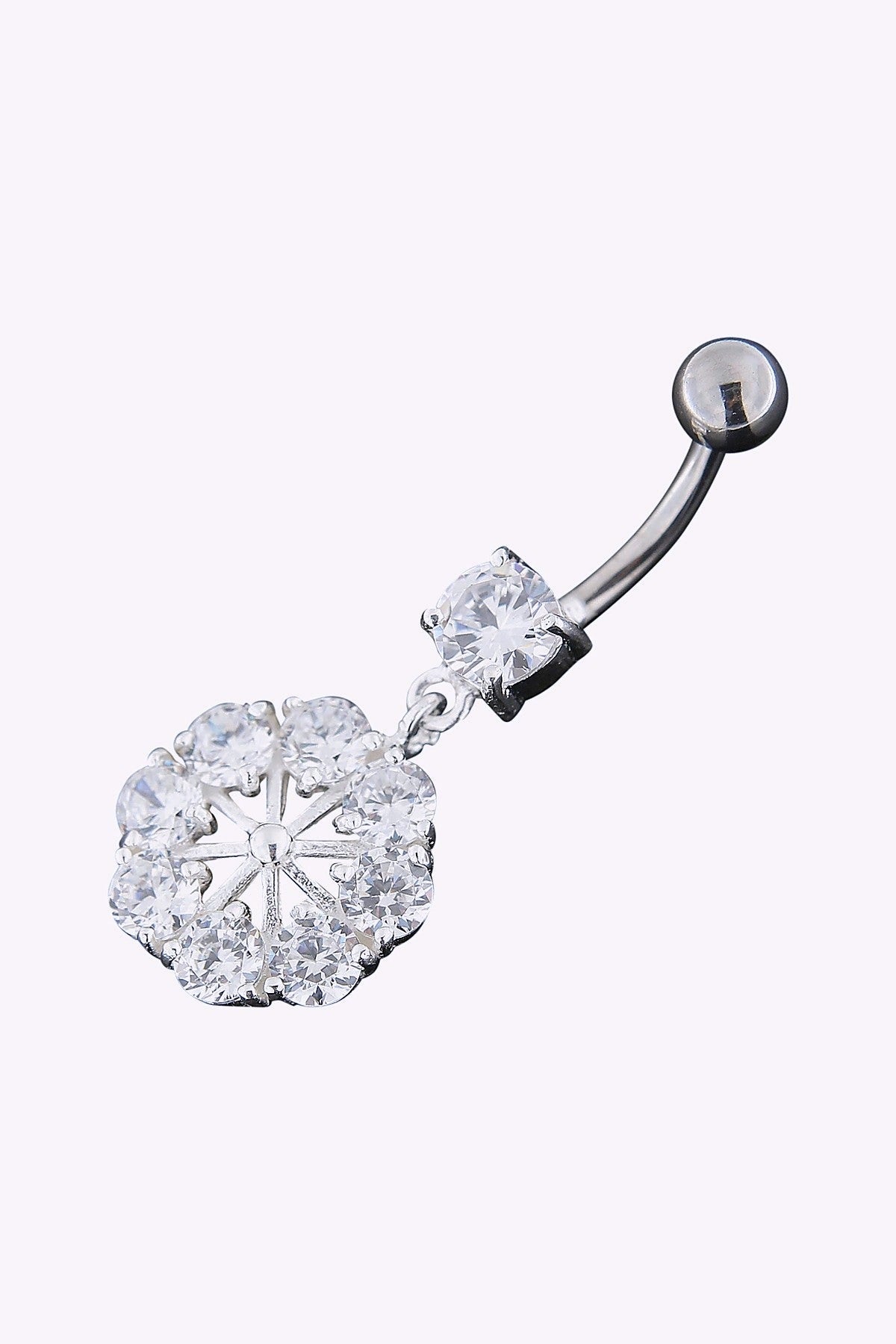 Navelpiercing Kristall Snoflinga Stal