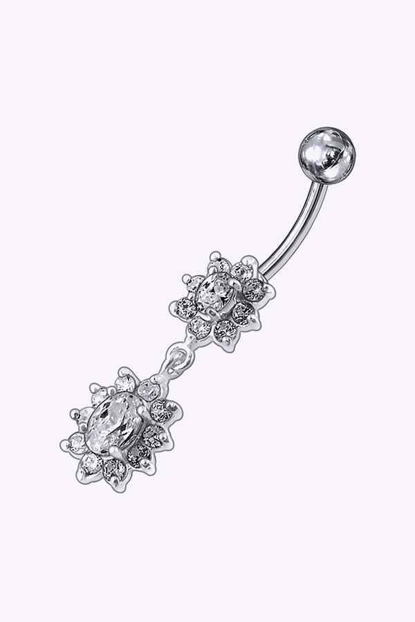Navelpiercing Kristaller Med Hange