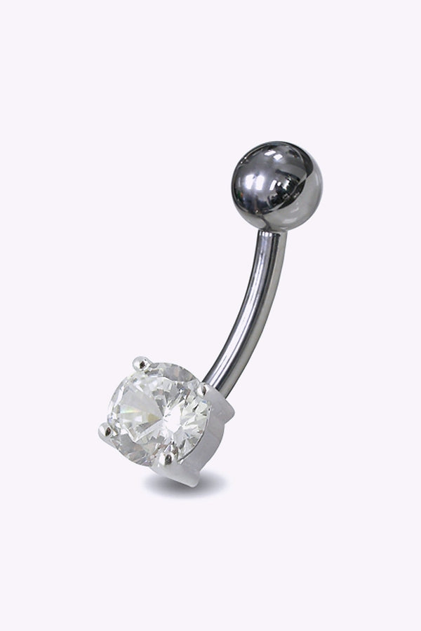 Navelpiercing Med Briljantslipad Kristall