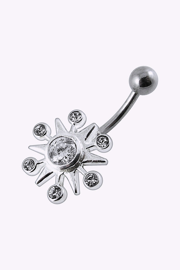 Navelpiercing Stor Kristallblomma 2