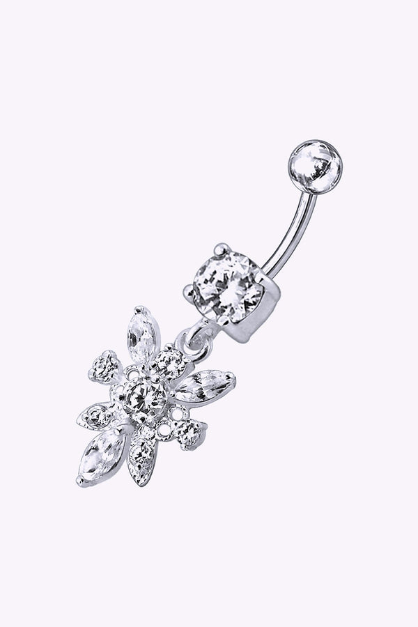 Navelpiercing Stort Kristallhange 3