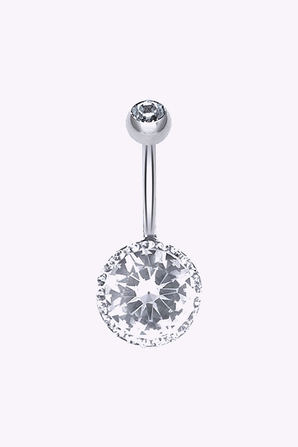 Navelpiercing Swarovskikristall Vit Kristall