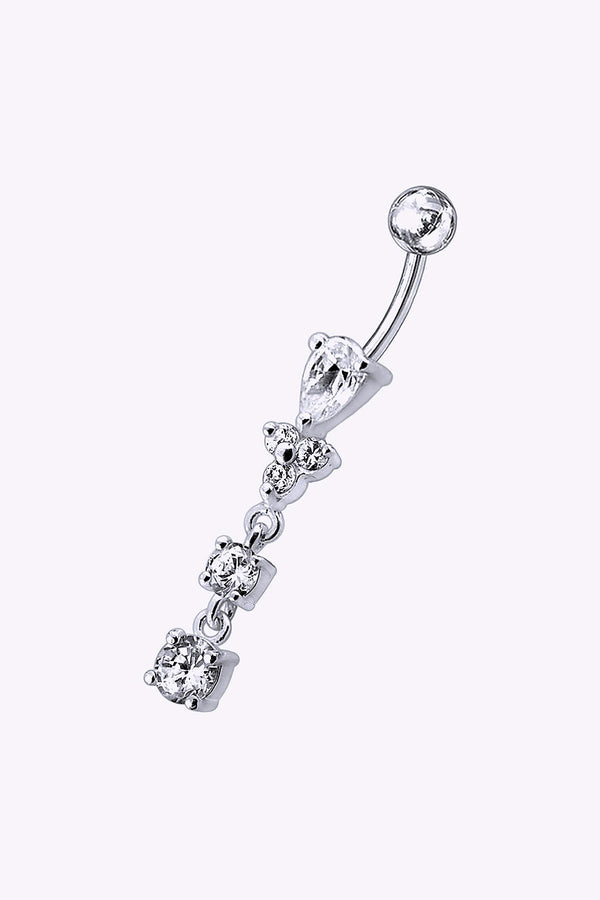 Navelpiercing Trinity Med Kristallhange