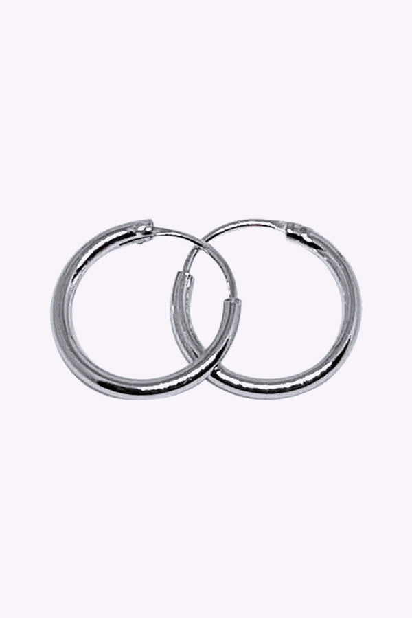 Orhange 6 Mm Akta Silverringar Creoler