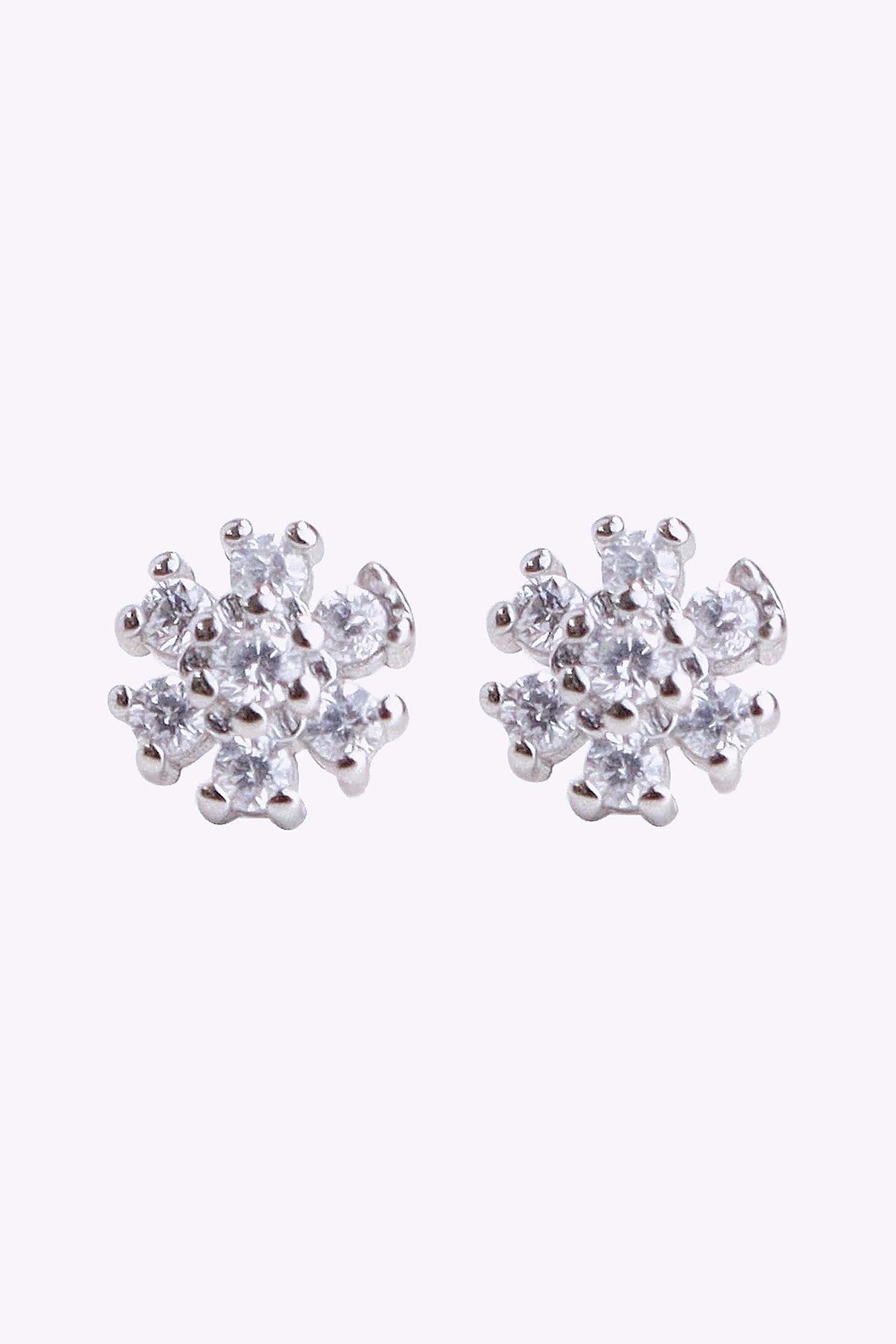 Orhangen Silver Snoflinga Vita Kristaller 925 Sterling Silver