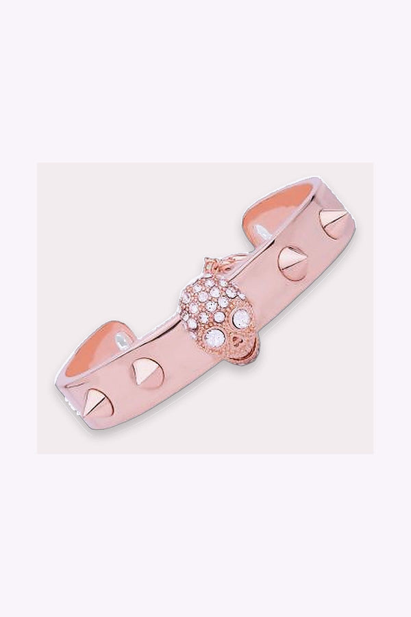 Rock By Sweden Armband Stelt Med Doskalle Roseguldfarg