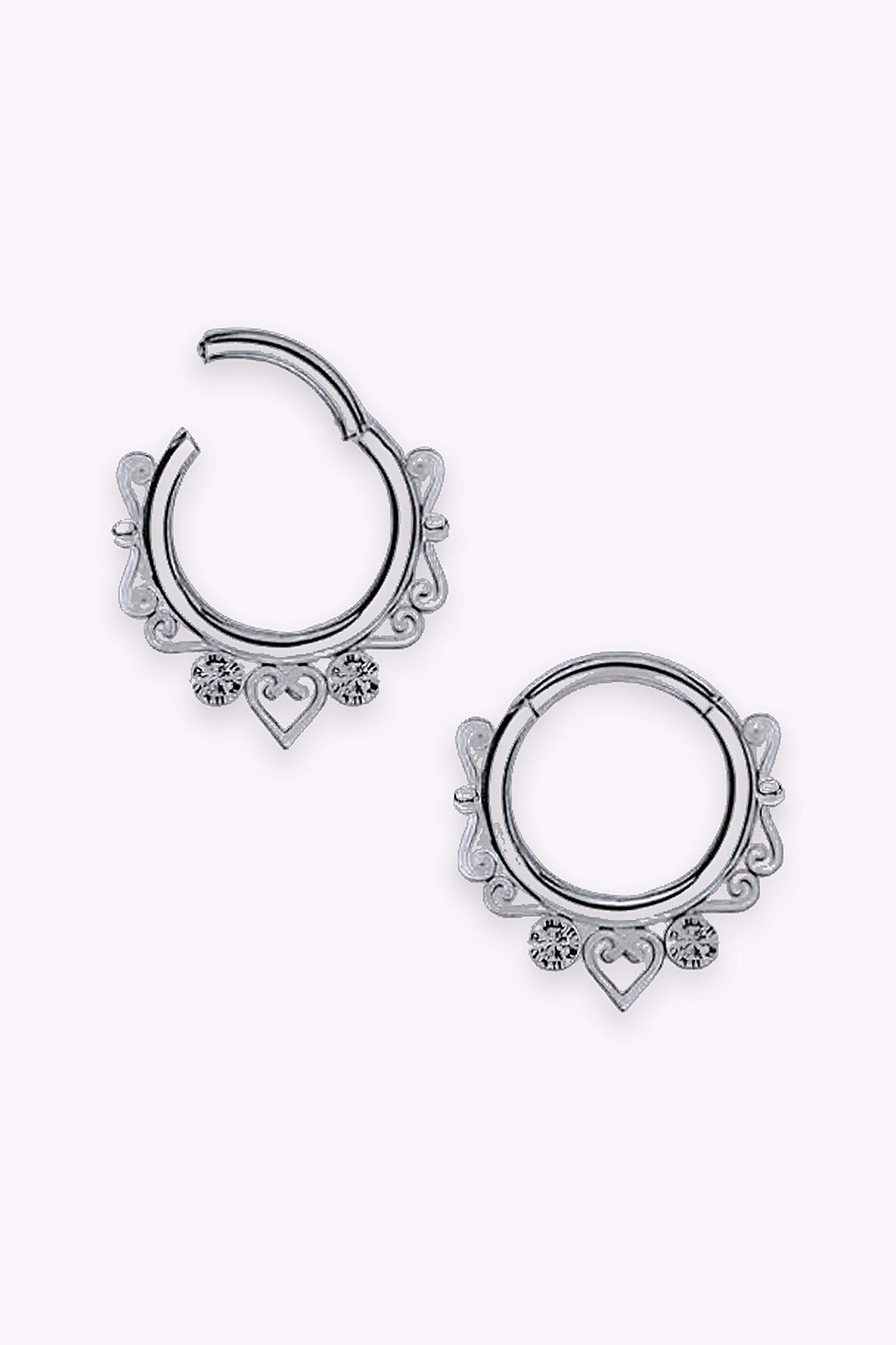 Septum Clicker Med Kristaller 316L Stal
