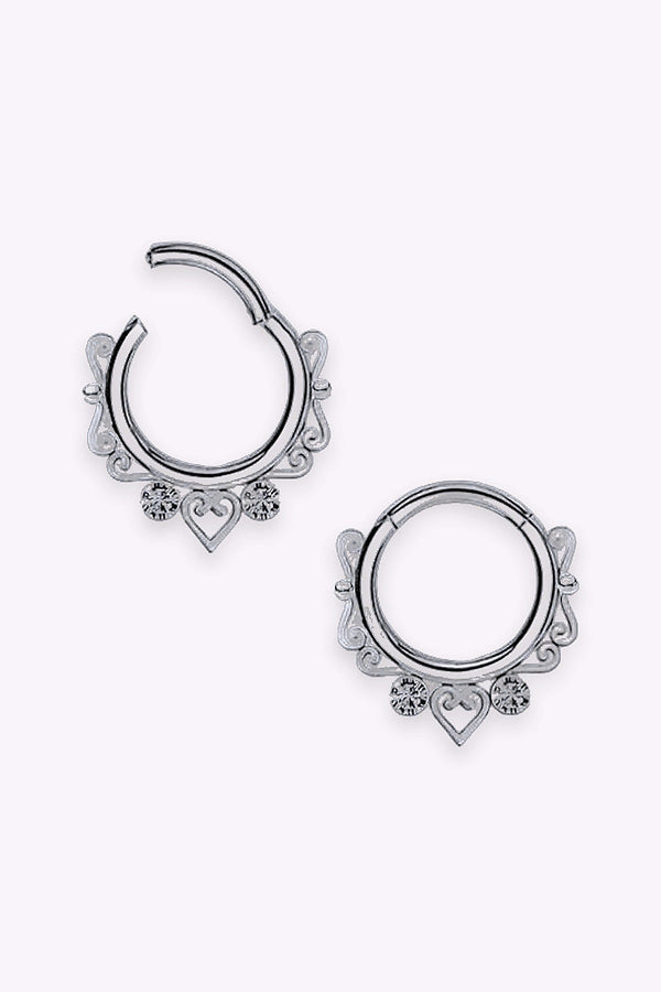 Septum Clicker Med Kristaller 316L Stal