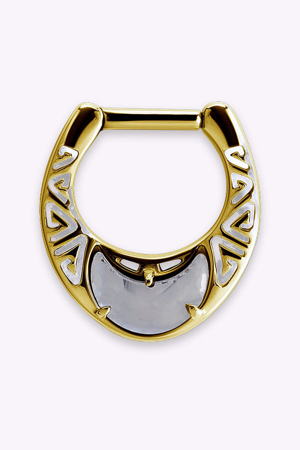 Septum Guld Swarovskikristall Mane