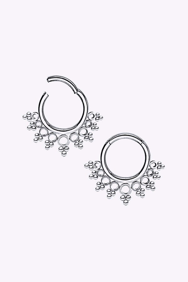 Septum Och Daith Clicker Vackert Monster 316L Stal