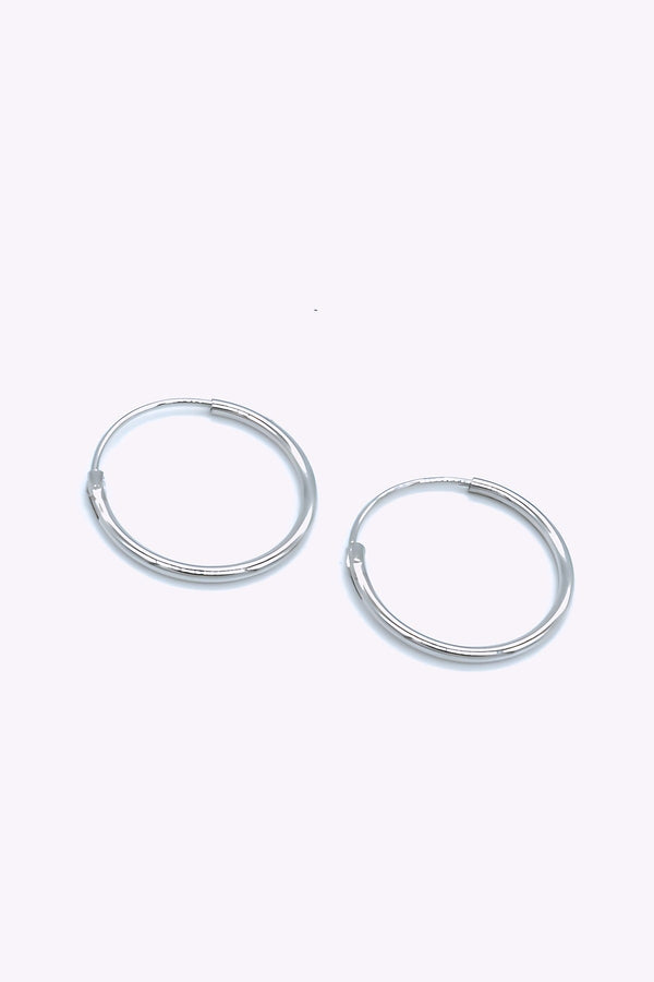Silver hoops | CAJSA