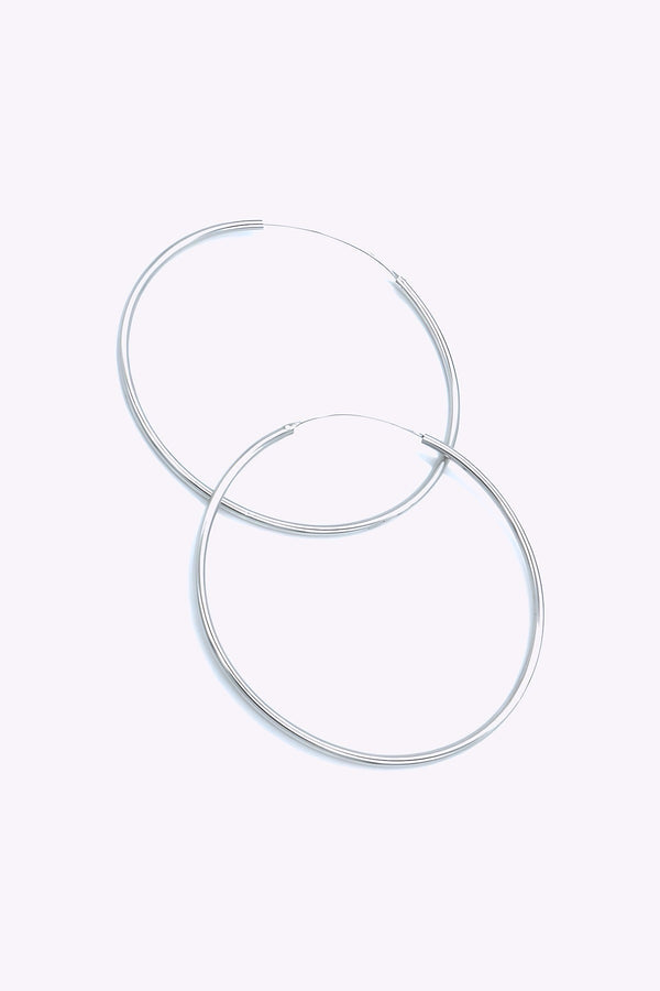 Silver hoops | CASANDRA