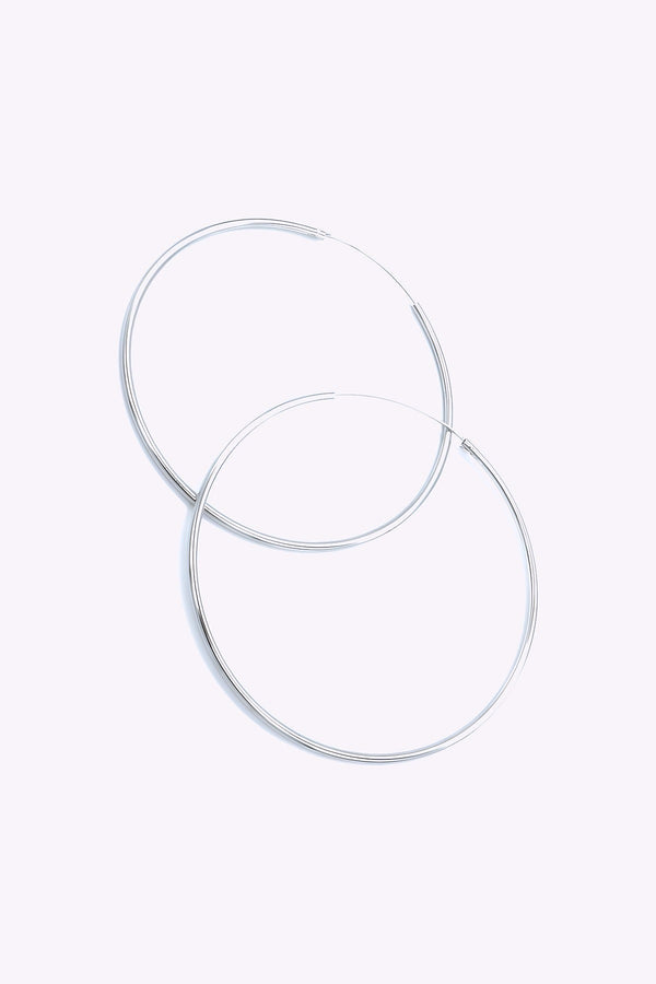 Silver hoops | CECILIA