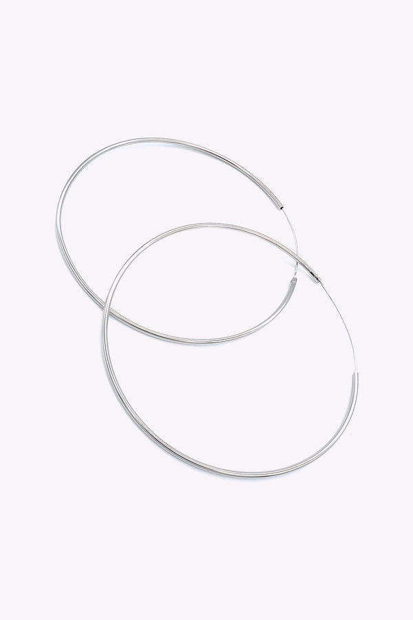 Silver hoops - MINDY