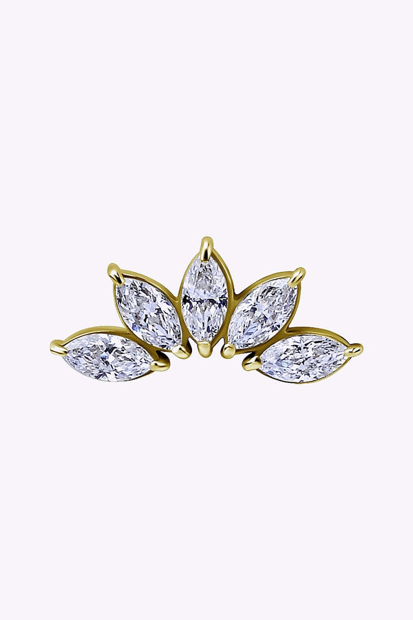 Topp 5 St Swarovskikristaller 18K Akta Guld