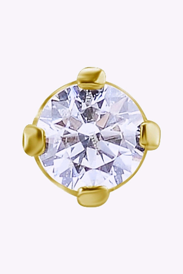 Topp Med Diamantfattad Swarovskikristall 18K Akta Guld