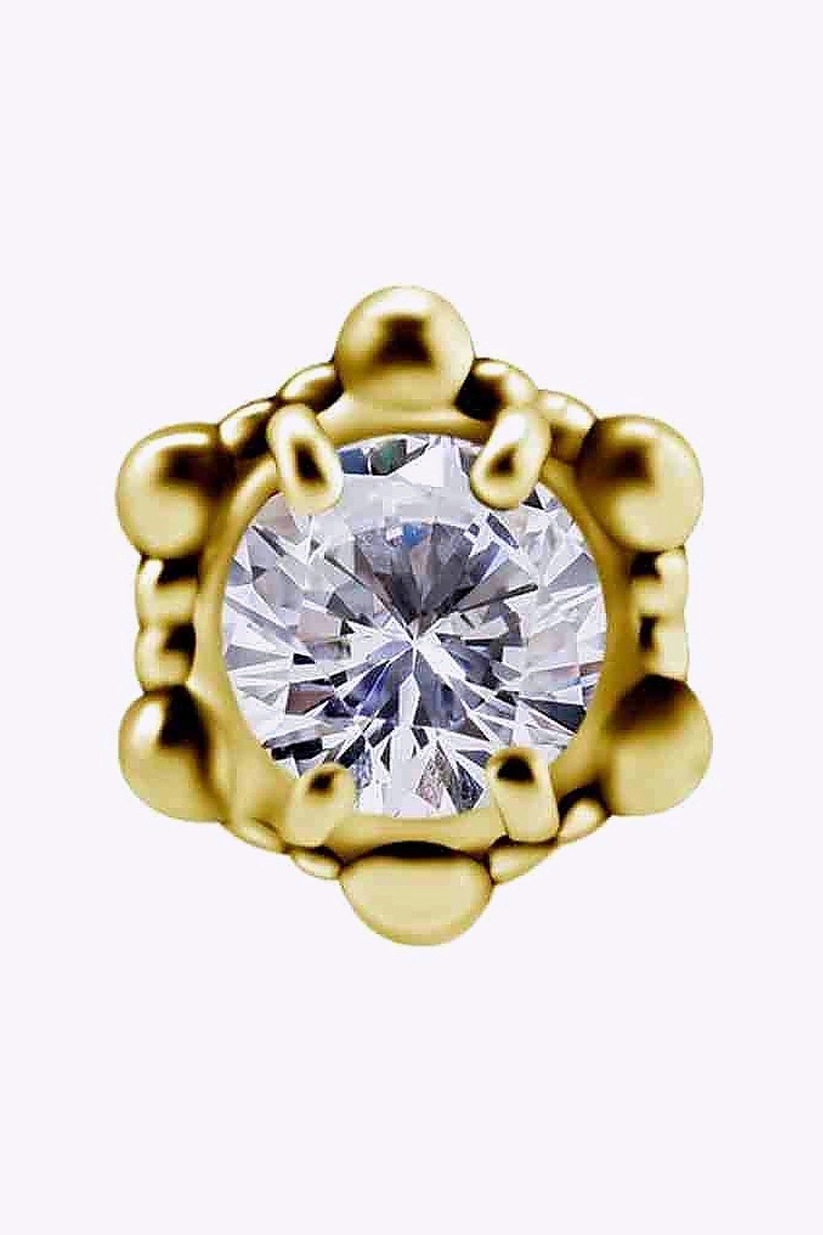 Topp Ornament Med Swarovskikristall 18K Akta Guld