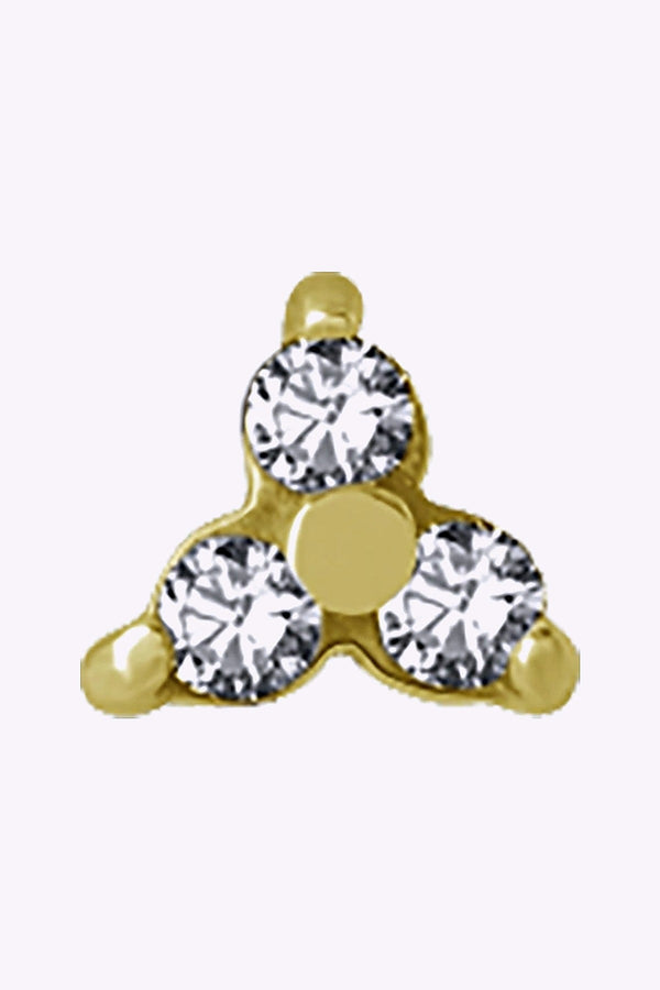 Topp Till Invandigt Gangad Labret 316L Kirurgstal 24K Guld Pvd 2