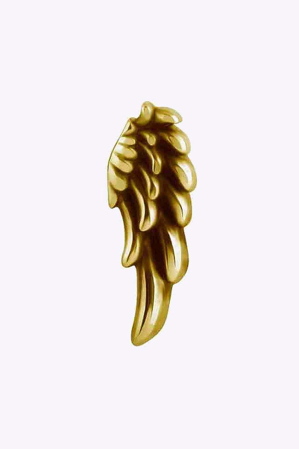 Topp Till Invandigt Gangad Labret Anglavinge 24K Guld Pvd