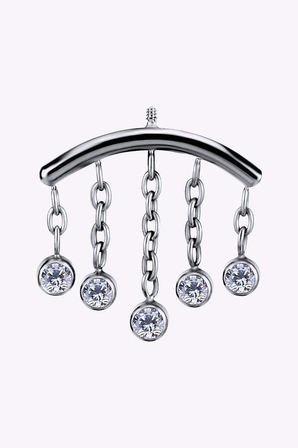 Topp Till Invandigt Gangad Labret Hidden Helix Titan
