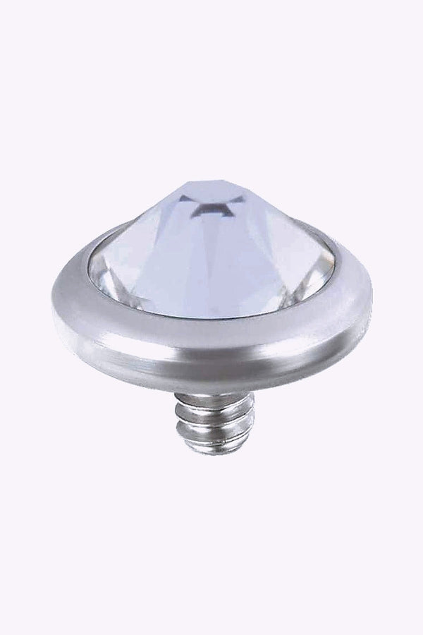 Topp Till Invandigt Gangad Labret Kristall Titan