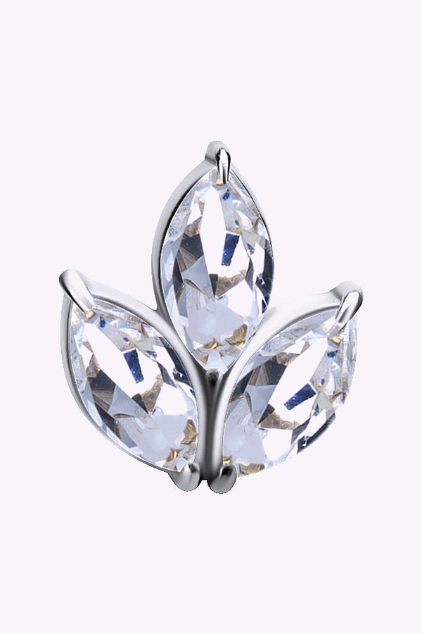 Topp Till Invandigt Gangad Labret Lotus 316L Kirurgstal