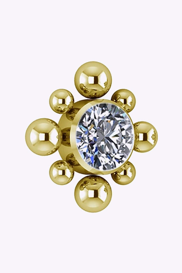 Topp Till Invandigt Gangad Labret Titan Guld Pvd 2