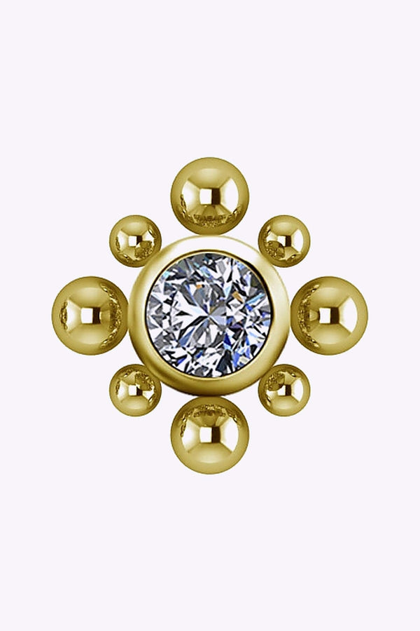 Topp Till Invandigt Gangad Labret Titan Guld Pvd 5