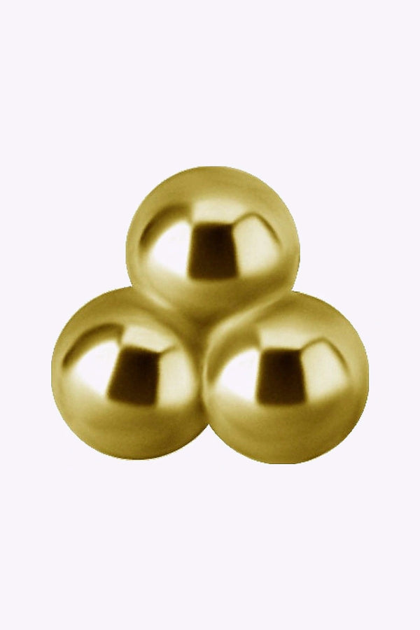 Topp Till Invandigt Gangad Labret Trinity 18K Guld